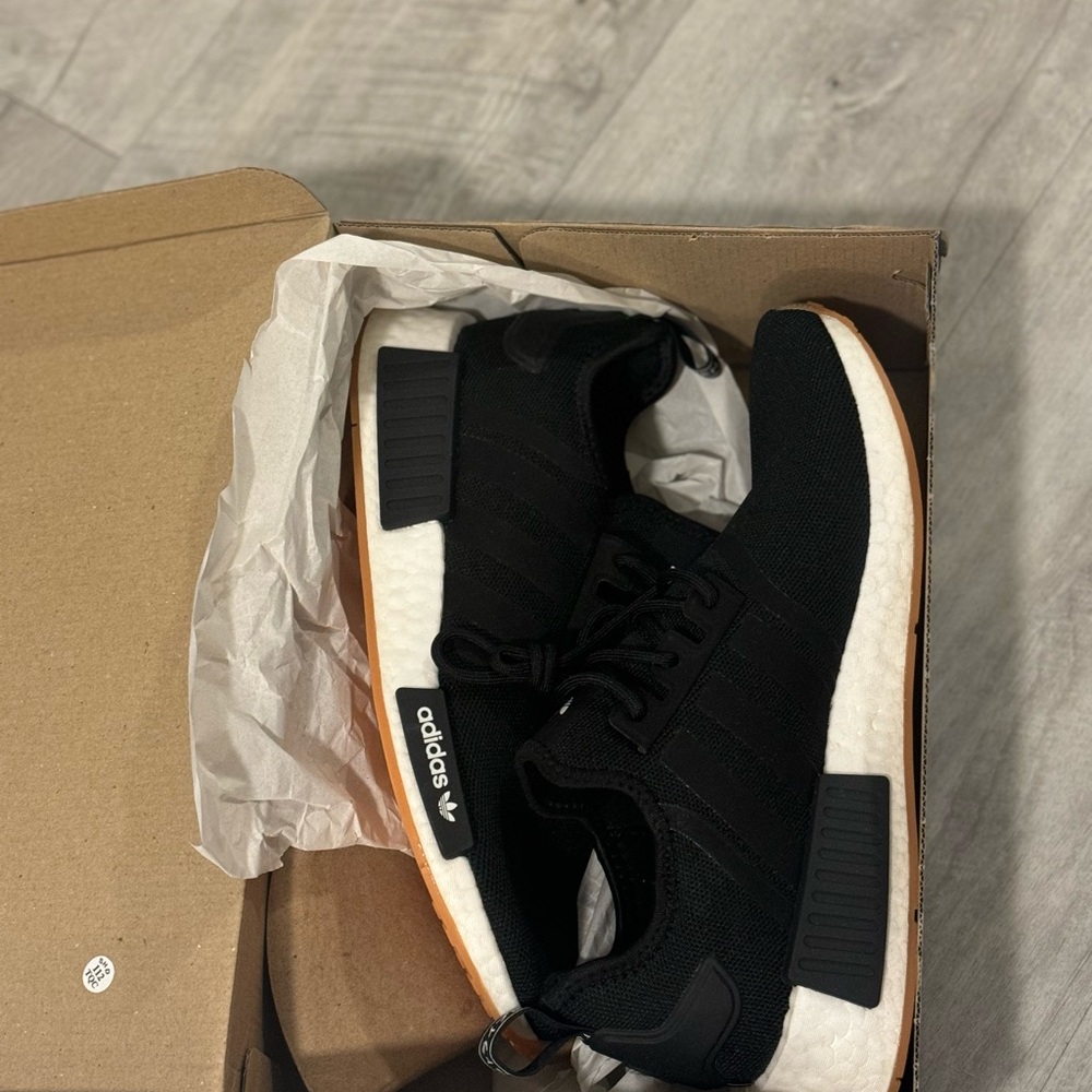 Adidas Black NMD Sneakers Size 9 - Picture 4 of 5